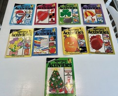 Monthly Activities Book Lot 9 Teacher Created Materials Jan-May, Sept-Dec 1980’s
