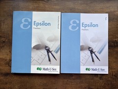 Math-U-See Epsilon Fractions Textbook Set Demme Learning Paperback Like New