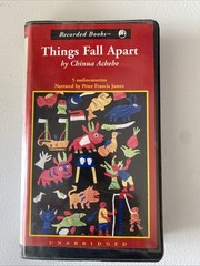Things Fall Apart 5 Cassette Recorded Book Chinua Achebe Preowned Like New