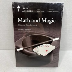 NEW SEALED Math and Magic Great Courses Course Book and DVD Set Arthur Benjamin