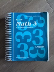 Saxon Math 3 Home Study Teacher’s Edition