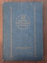 Vintage 1956 Webster’s New Collegiate Dictionary Thin Paper Second Edition