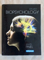 Biopsychology (9th Edition) – hardcover Pinel, John P.J.