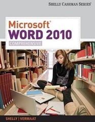 Microsoft Word 2010: Comprehensive (SAM 2010 Compatible Products)