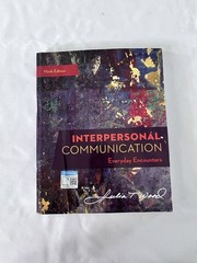 Interpersonal Communication: Everyday Encounters – Paperback – Acceptable
