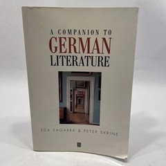 Companion to German Literature : From 1500 to the Present, Paperback by Sagar…