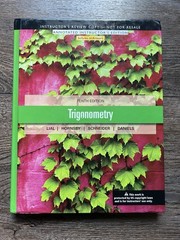 Trigonometry (10th Edition) Lial, Hornsby Instructors Teacher Edition W/ Answers