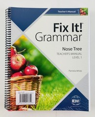 IEW Fix It! Grammar: Level 1 Nose Tree Teacher/Student Combo New Sealed Spiral B