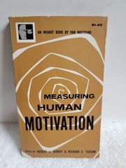 Measuring Human Motivation (Insight Book) Birney & Teevan, Van Nostrand 1962 PB