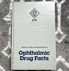 Facts and Comparisons Ophthalmic Drug Facts 1991 Hardcover Textbook