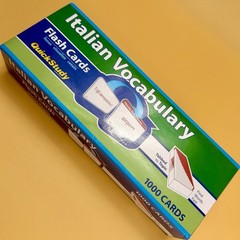 Italian Vocabulary Flash Cards: A Quickstudy Reference Tool 1000 Cards