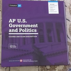 College Board AP U.S. Government & Politics CED Binder 2019 Sample Questions