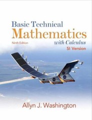Basic Technical Mathematics With Calculus: SI Version by Allyn J. Washington