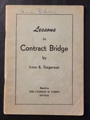 Lessons in Contract Bridge by Irma B. Torgerson Goren System Vintage Booklet