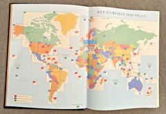 Oxford Atlas of the World Ninth Edition 2001 Oversized Leather Book