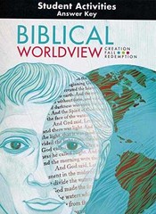 BJU Press Biblical Worldview Activity Manual Key, – Office Product – Very Good