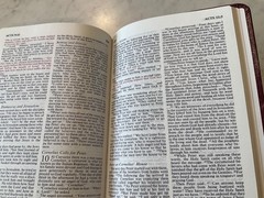 NIV Thinline Bible 1996 Burgundy Bonded Leather Color Maps 1984