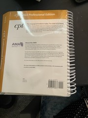 AMA CPT 2022 Professional Edition Spiral Bound Medical Coding Textbook