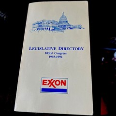 103rd CONGRESS 1993-1994 EXXON LEGISLATIVE DIRECTORY RARE