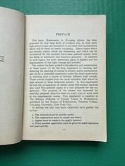 Mathematics for Everyday Affairs (1940) by Virgil Mallory HC w/ Answer Booklet