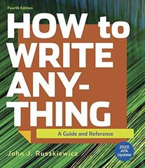 How to Write Anything with 2020 – Paperback, by Ruszkiewicz John J.; – Very Good