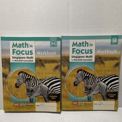Marshall Cavendish Math in Focus Singapore Math Workbook 5A & 5B slight writing