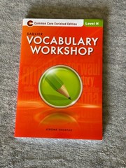 Vocabulary Workshop Enriched Edition Level H
