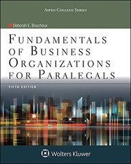 Fundamentals of Business Organizations for Paralegals (Aspen College)