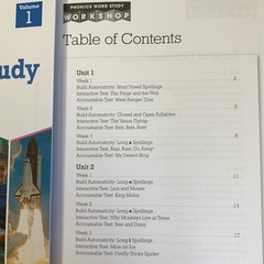 Homeschool Elementary Phonics My Word Study Benchmark Education Set Volumes 1&2