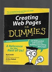 Creating Web Pages For Dummies – Paperback, by Smith Bud E.; Bebak – Very Good z