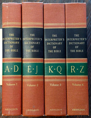 Interpreter s Dictionary of the Bible, 4 vols., hardcovers, Abingdon Press