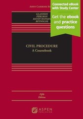 Civil Procedure: A Coursebook – Hardcover, by Glannon Joseph W; – Very Good v