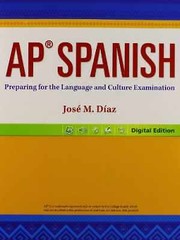 AP Spanish: Preparing for the Language – Paperback, by JoseÌ M. DiÌaz – Good o