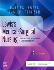 Lewis’s Medical-Surgical Nursing: – Hardcover, by Harding PhD RN – Acceptable