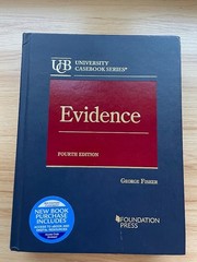 Evidence (Fourth Edition) (Fisher, 4th Edition)