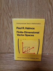 Finite-Dimensional Vector Spaces Paul R. Halmos – 1974 Hardcover (16a)