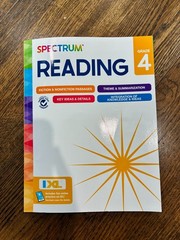 Spectrum Reading 4th Grade Workbook (used only 4 pages)