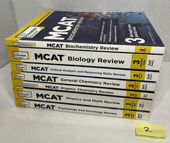 The Princeton Review MCAT Subject Review Complete Box Set 3rd Edition Lot 2