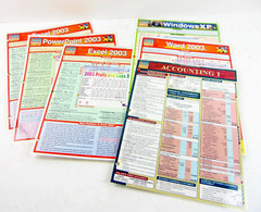 Vintage Computer Bar Charts Inc Quick Study Guide Lot Of 6