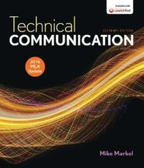 Technical Communication with 2016 MLA Update by Mike Markel: Used