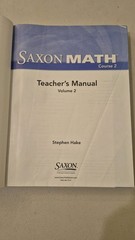 Saxon Math Course 2 Teacher’s Manual Vol. 2 Book (2007) by Stephen Hake