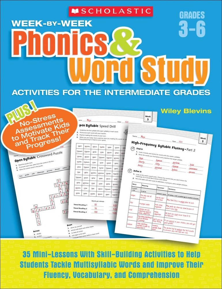 Scholastic Week By Week Phonics and Word Study for the Intermediate Grades, …