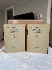 Differential and Integral Calculus Volume 1 & 2 R. Courant Set DJ 1961
