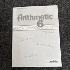 Abeka Arithmetic 6 Answer Key & Quiz Test Key Parent Led Homeschool Student Quiz