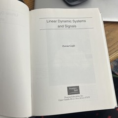 Linear Dynamic Systems and Signals by Zoran Gajic (2002, Hardcover)