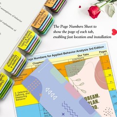 Index Tabs for Applied Behavior Analysis Cooper 3Rd Edition, Free Shipping