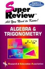 Algebra Trigonometry Super Review – Paperback – GOOD