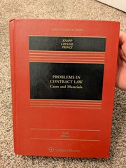 Aspen Casebook Ser.: Problems in Contract Law : Cases and Materials by Nathan M.
