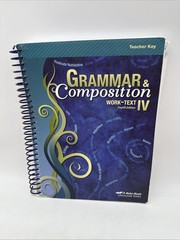 Abeka 10th Grade Grammar IV, World Literature, Vocabulary Student & Teacher Set