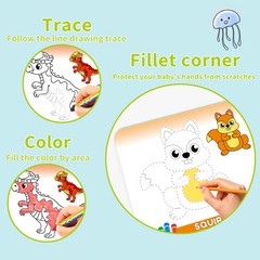 10 Color Drawing Books for Early Kid Education and Training As Parent Child Gift